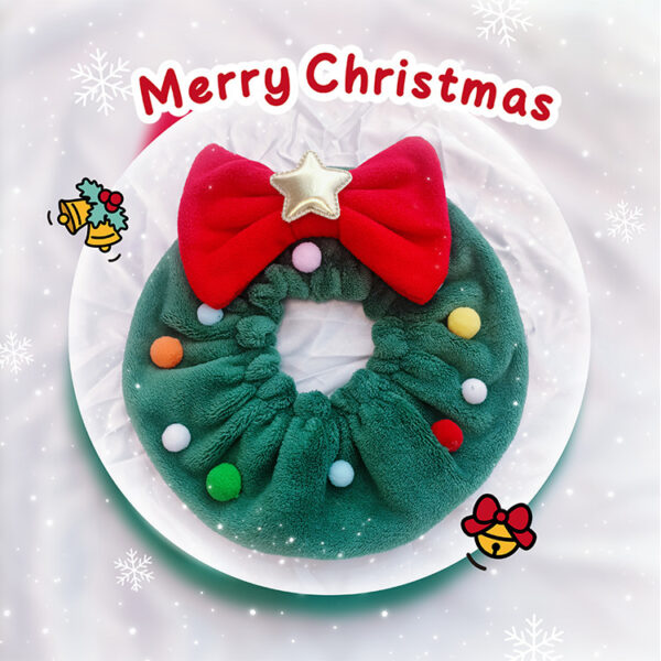 Christmas Pet Bow-knot Collar Friendly To Skin Xmas Pet Scarf WashableParty Pet Dog Neck Strap Scarf - Image 4