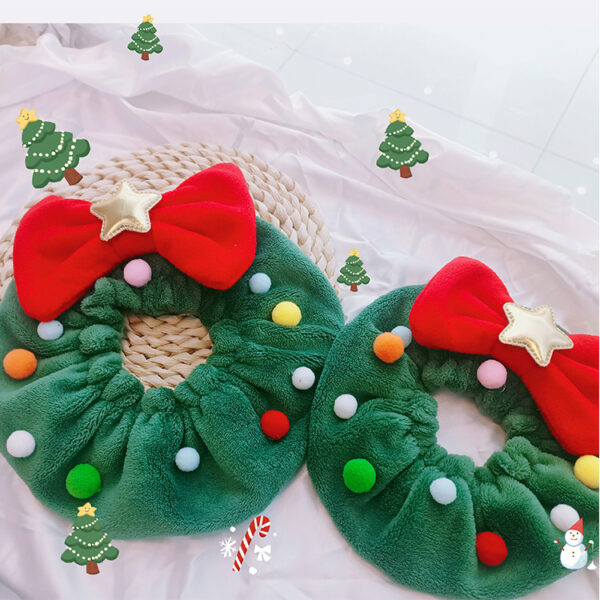 Christmas Pet Bow-knot Collar Friendly To Skin Xmas Pet Scarf WashableParty Pet Dog Neck Strap Scarf - Image 3