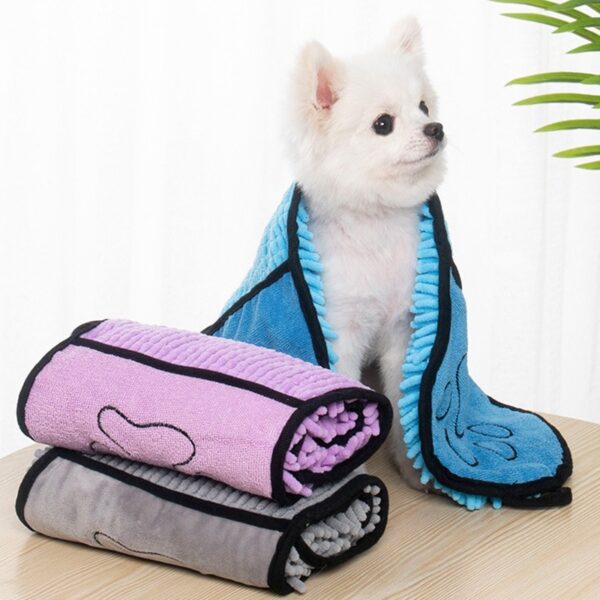 Super Absorbent Quick-Dry Pet Microfiber Bath Towel – Dogs & Cats - Image 4