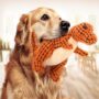 Dinosaur Plush Dog Toy for Dogs – Interactive Squeaker Chew Toy